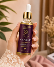 CurveUP Natural Enhancement Oil| AuraGlow Herbal Breast Enlargement  Oil