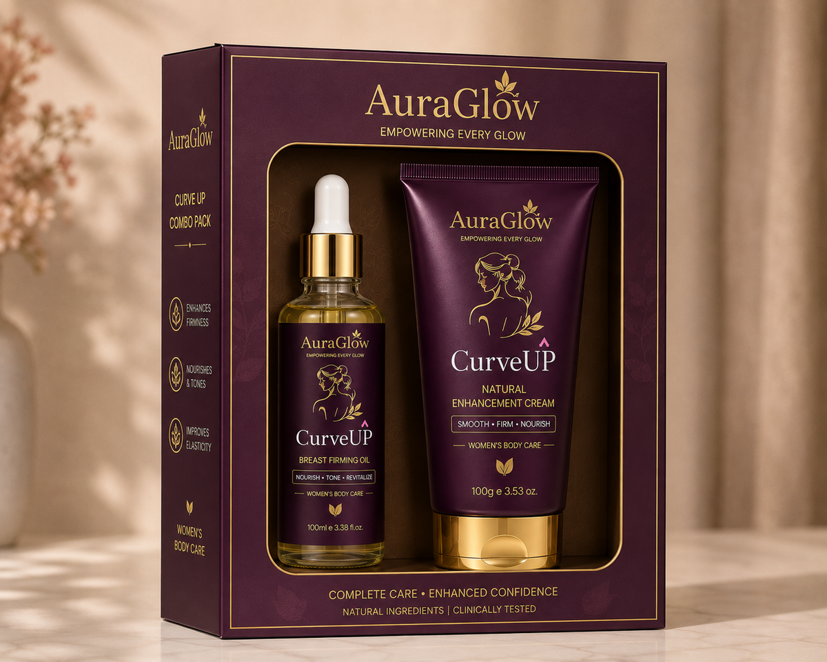 CurveUP Natural Enhancement Combo Pack | Cream 100g + Oil 100ml