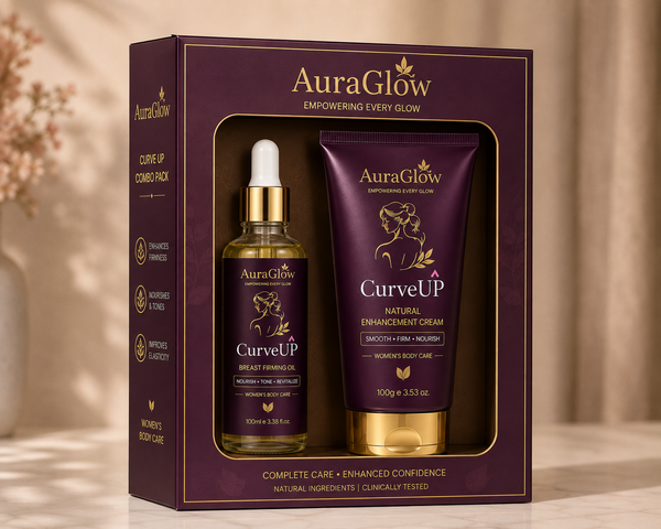 CurveUP Natural Enhancement Combo Pack | Cream 100g + Oil 100ml