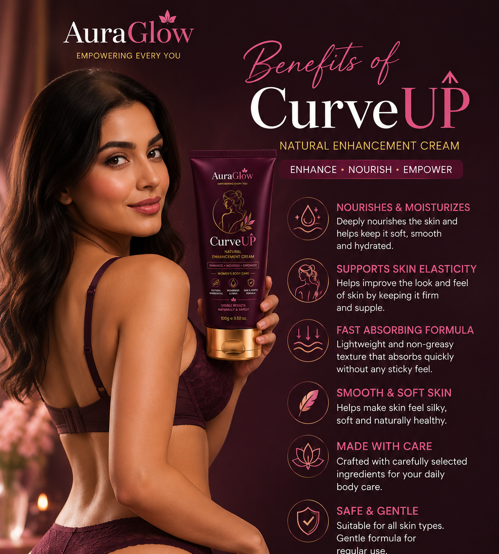 CurveUP Natural Enhancement Cream | Breast Enlargement Cream | 100g